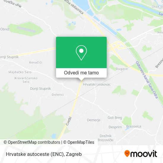 Karta Hrvatske autoceste (ENC)