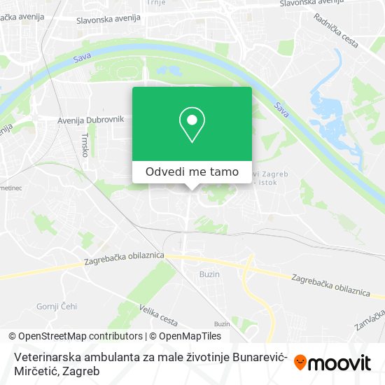 Karta Veterinarska ambulanta za male životinje Bunarević-Mirčetić