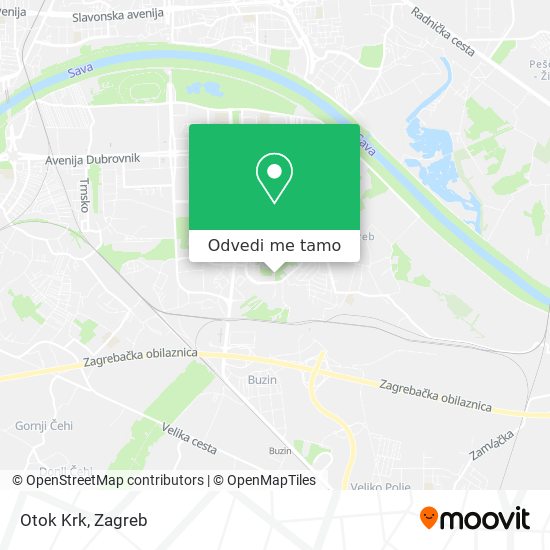Karta Otok Krk