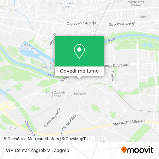 Karta VIP Centar Zagreb VI