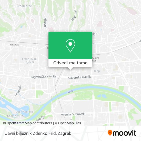 Karta Javni biljeznik Zdenko Frid