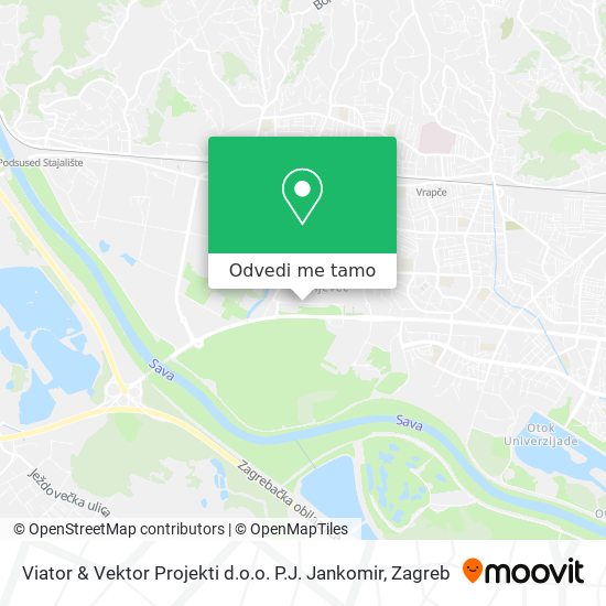 Karta Viator & Vektor Projekti d.o.o. P.J. Jankomir