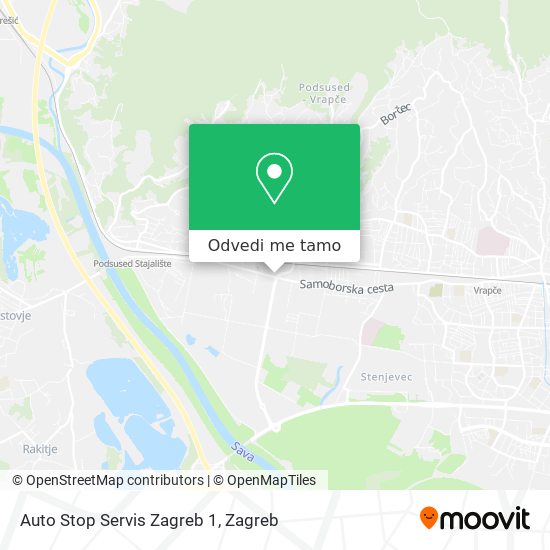 Karta Auto Stop Servis Zagreb 1