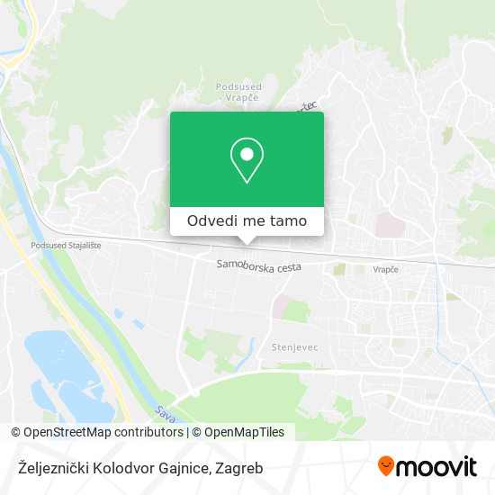 Karta Željeznički Kolodvor Gajnice
