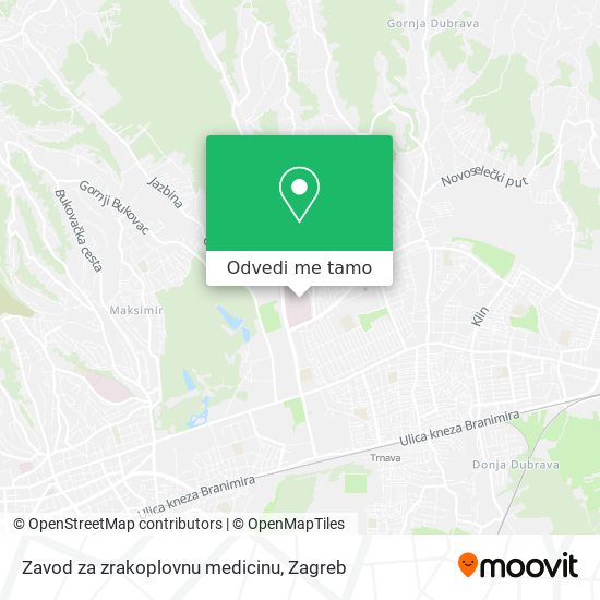 Karta Zavod za zrakoplovnu medicinu