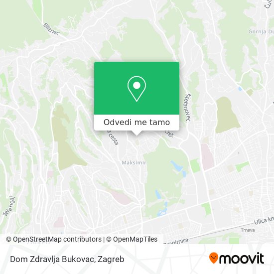 Karta Dom Zdravlja Bukovac
