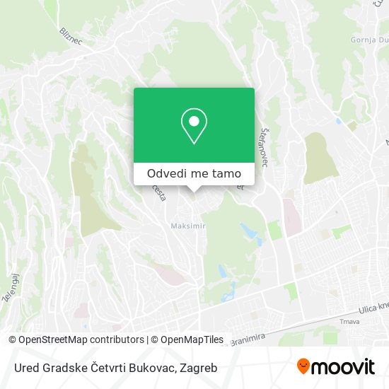 Karta Ured Gradske Četvrti Bukovac