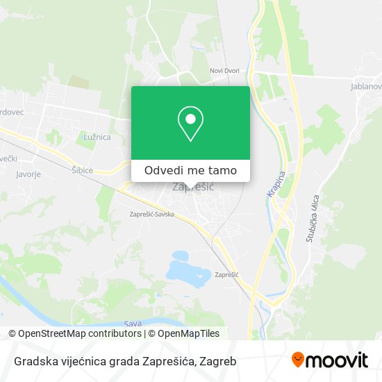 Karta Gradska vijećnica grada Zaprešića
