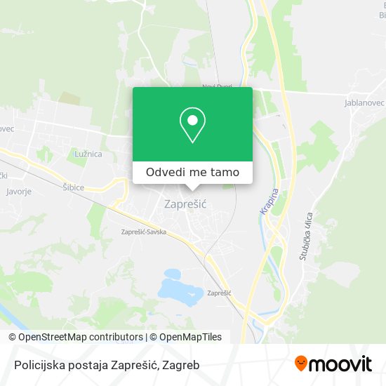 Karta Policijska postaja Zaprešić