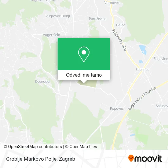 Karta Groblje Markovo Polje