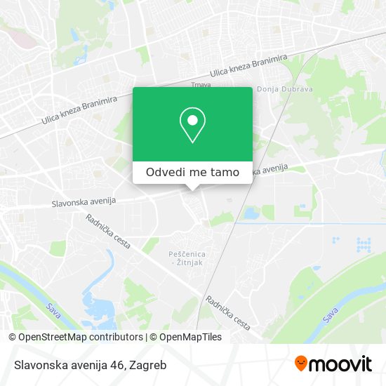 Karta Slavonska avenija 46
