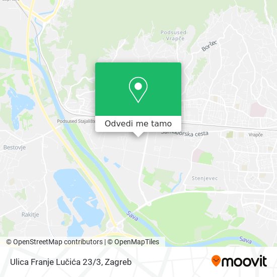Karta Ulica Franje Lučića 23/3