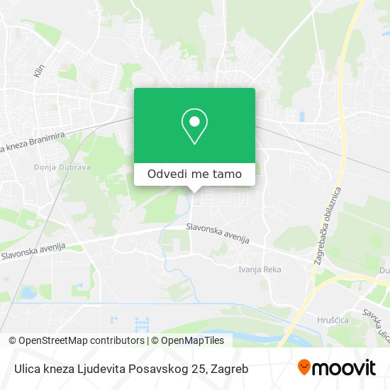 Karta Ulica kneza Ljudevita Posavskog 25