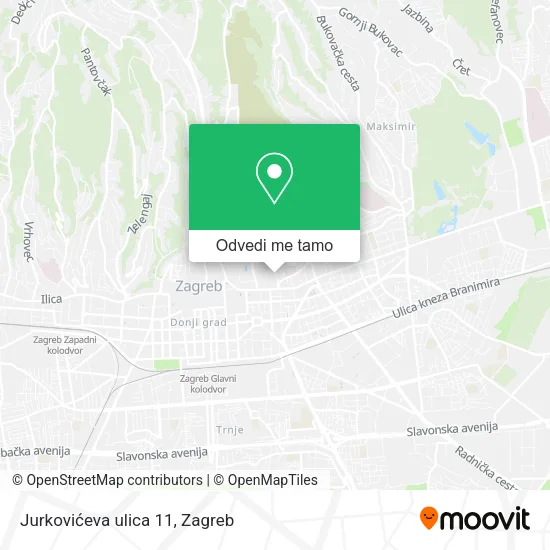 Karta Jurkovićeva ulica 11