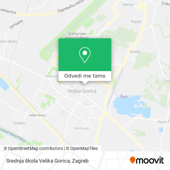Karta Srednja škola Velika Gorica