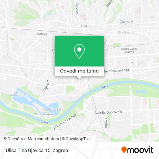 Karta Ulica Tina Ujevića 15