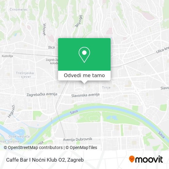 Karta Caffe Bar I Noćni Klub O2