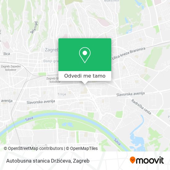 Karta Autobusna stanica Držićeva