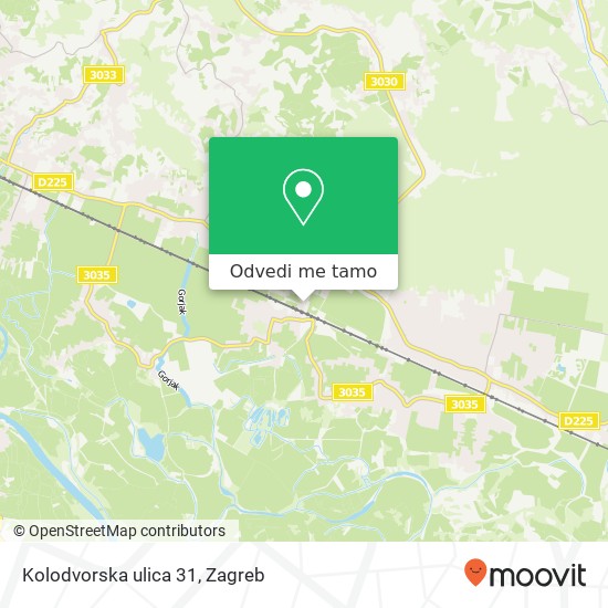 Karta Kolodvorska ulica 31