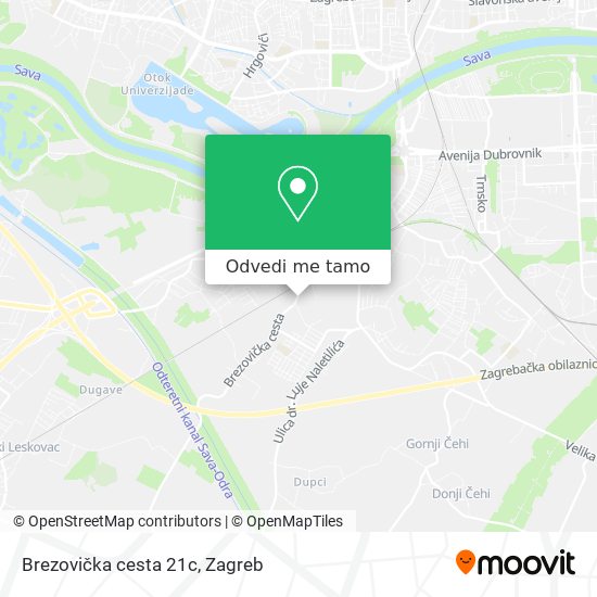 Karta Brezovička cesta 21c