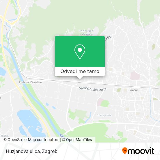 Karta Huzjanova ulica