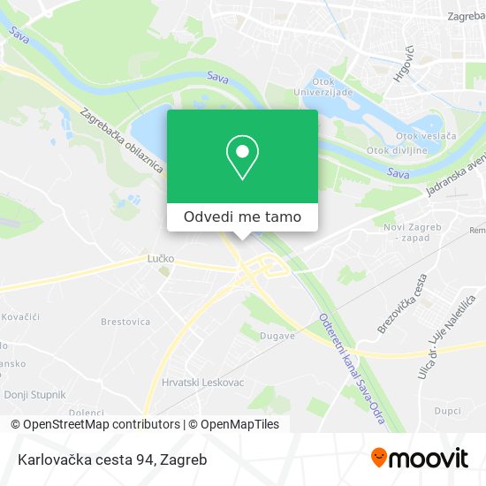 Karta Karlovačka cesta 94