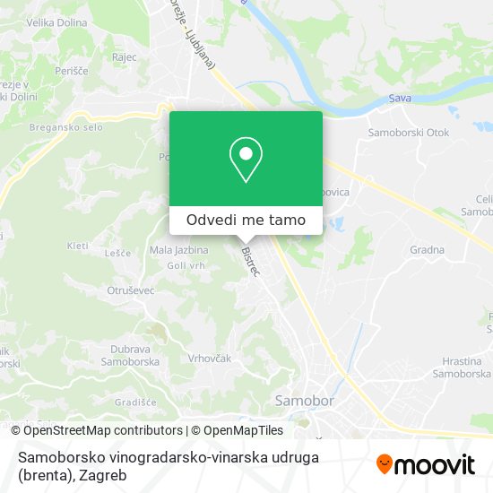 Karta Samoborsko vinogradarsko-vinarska udruga (brenta)