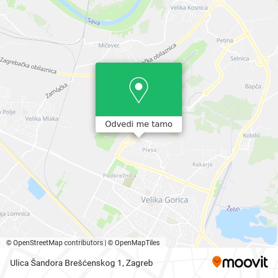 Karta Ulica Šandora Brešćenskog 1