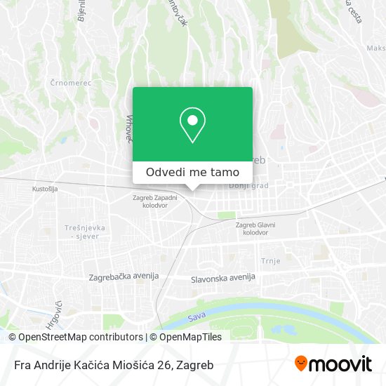 Karta Fra Andrije Kačića Miošića 26