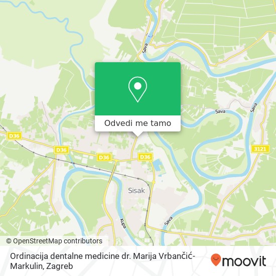 Karta Ordinacija dentalne medicine dr. Marija Vrbančić-Markulin