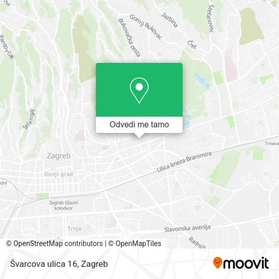 Karta Švarcova ulica 16