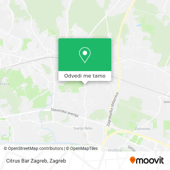 Karta Citrus Bar Zagreb