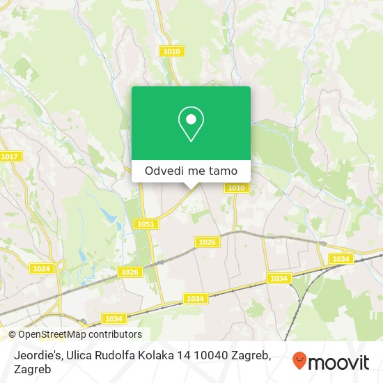 Karta Jeordie's, Ulica Rudolfa Kolaka 14 10040 Zagreb
