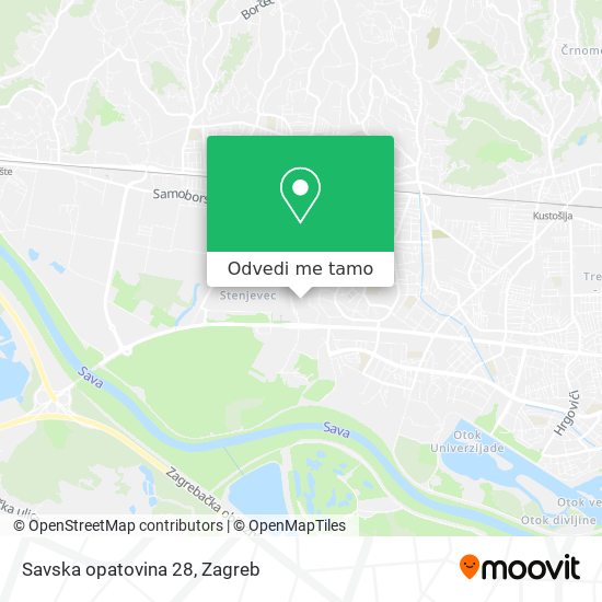 Karta Savska opatovina 28