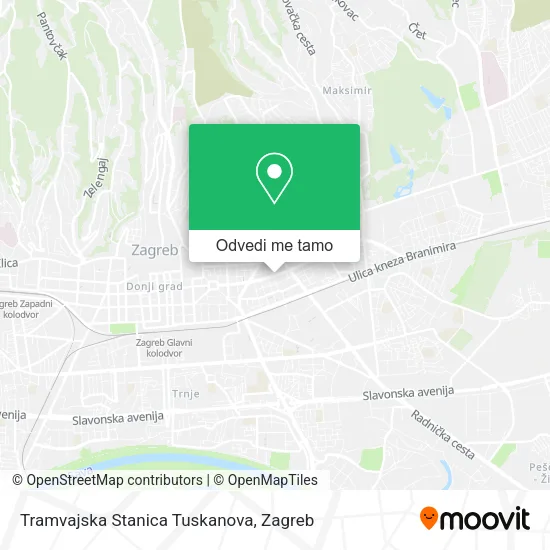 Karta Tramvajska Stanica Tuskanova