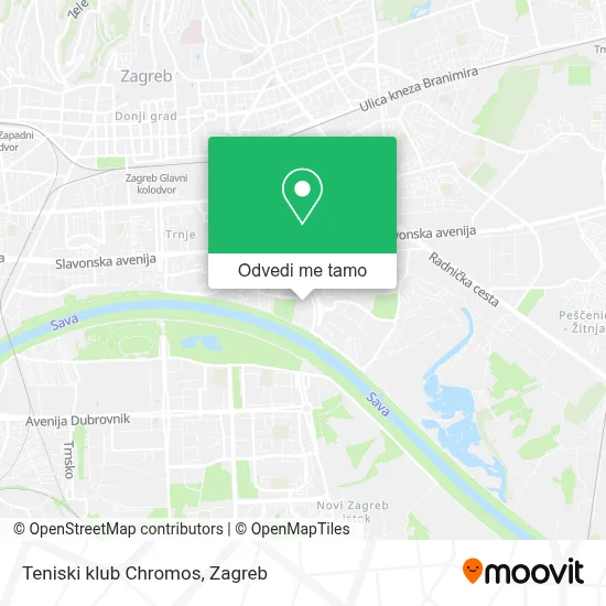 Karta Teniski klub Chromos