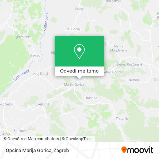 Karta Općina Marija Gorica