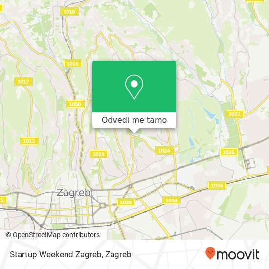 Karta Startup Weekend Zagreb