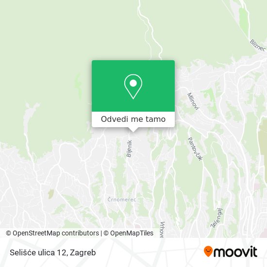 Karta Selišće ulica 12