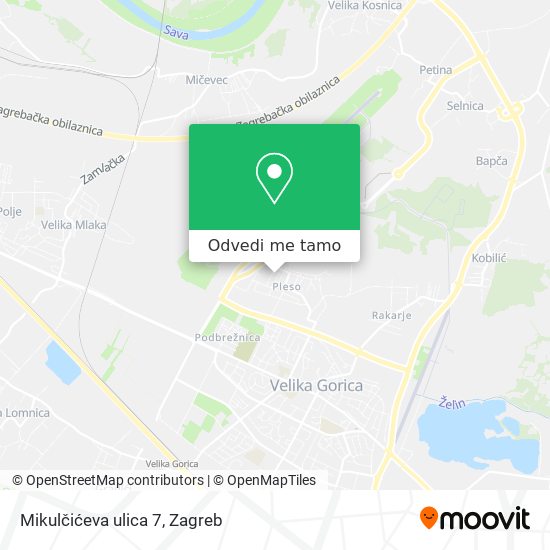 Karta Mikulčićeva ulica 7
