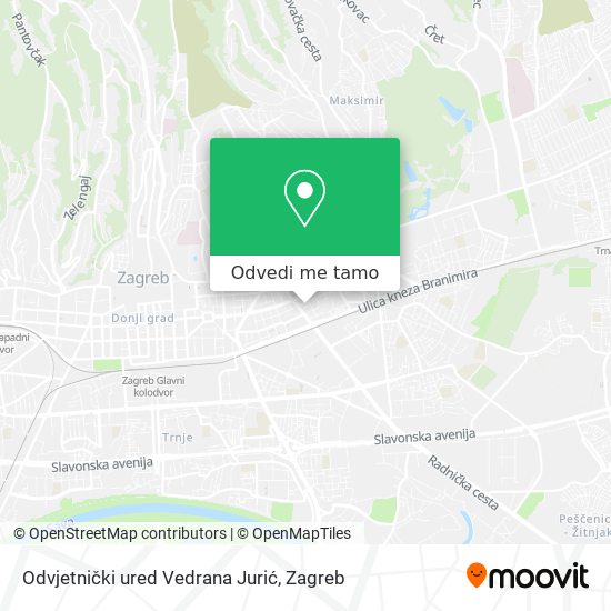 Karta Odvjetnički ured Vedrana Jurić