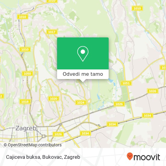 Karta Cajiceva buksa, Bukovac