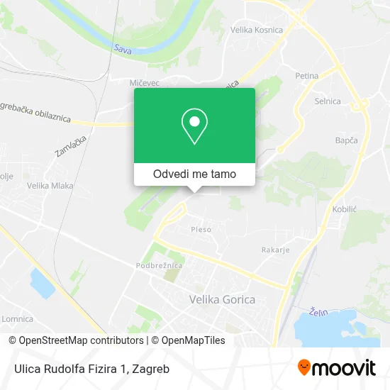 Karta Ulica Rudolfa Fizira 1