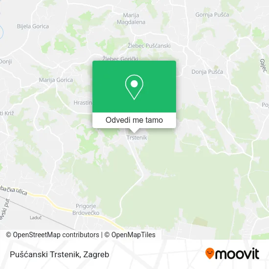 Karta Pušćanski Trstenik