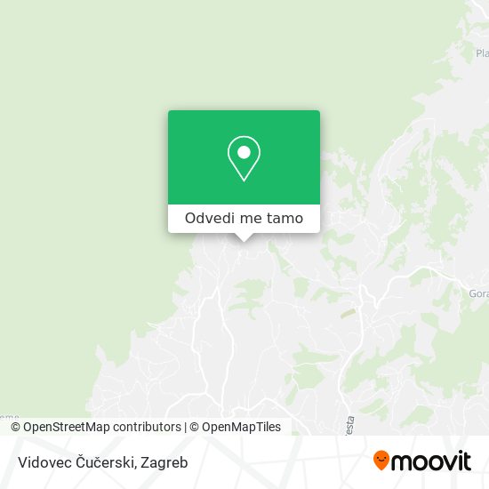 Karta Vidovec Čučerski