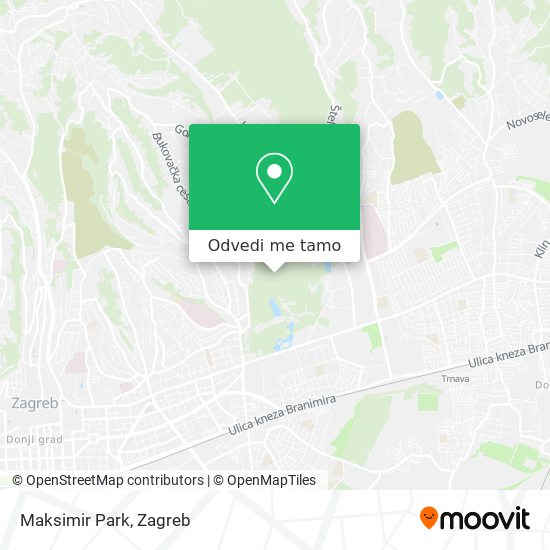 Karta Maksimir Park