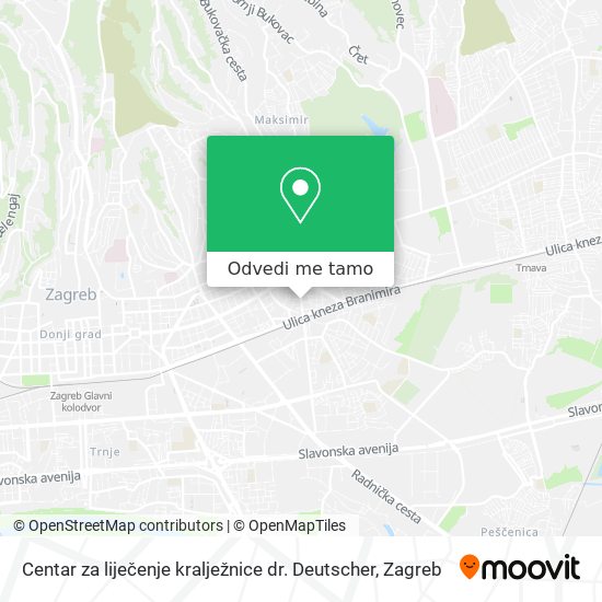 Karta Centar za liječenje kralježnice dr. Deutscher