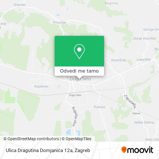 Karta Ulica Dragutina Domjanića 12a