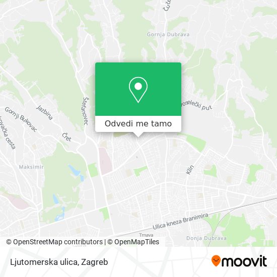 Karta Ljutomerska ulica