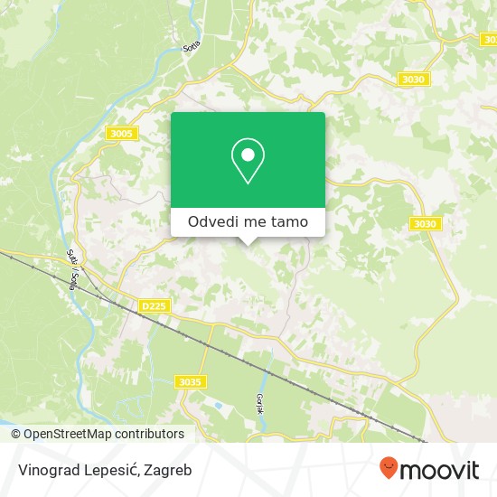Karta Vinograd Lepesić